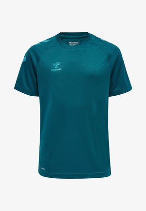 XK CORE - Sports T-shirts - blue coral