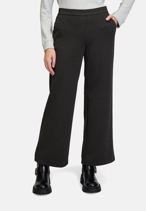 CULOTTE MIT GUMMIZUG - Stoffhose - black khaki