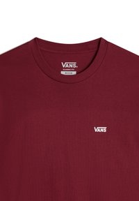 Vans LEFT CHEST LOGO TEE - Jednoduché tričko - burgundy