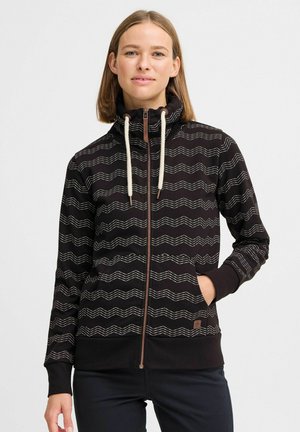 OXVANTA - Zip-up sweatshirt - true black