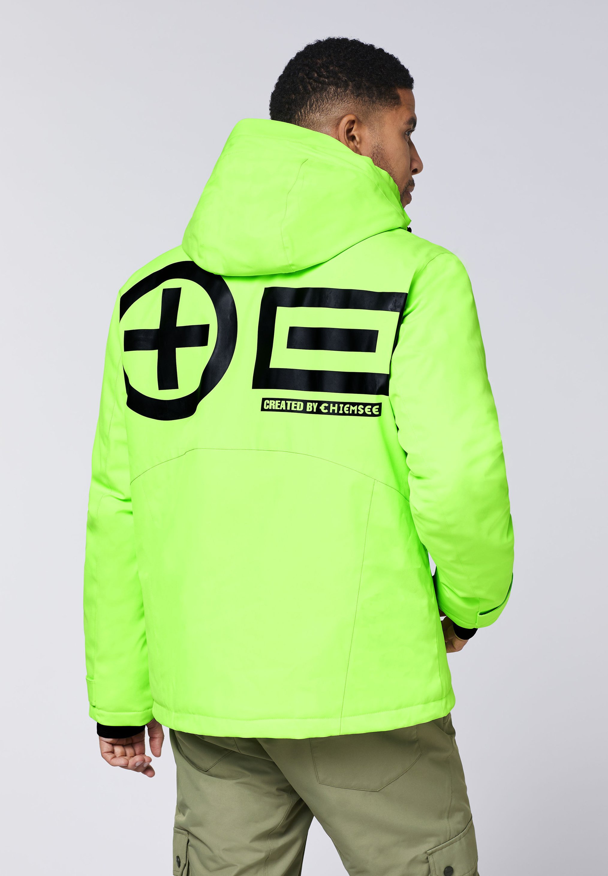 Chiemsee MIT BACKPRINT - Snowboard jacket - green gecko/green
