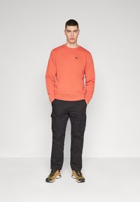 Wrangler SIGN OFF CREW - Felpa - burnt sienna