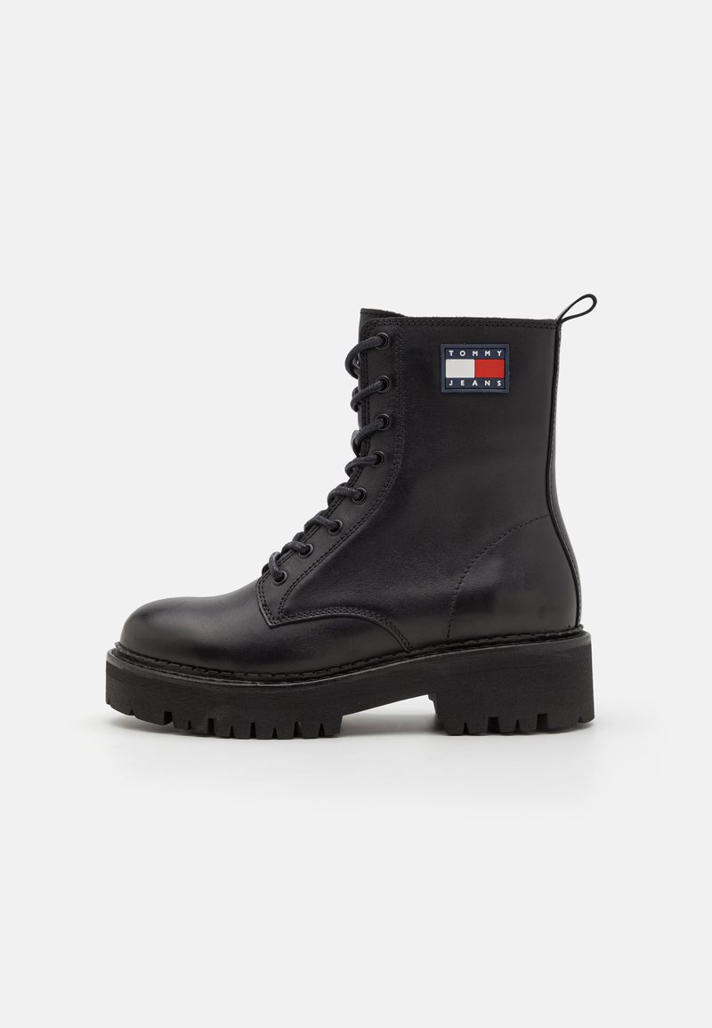 Tommy Jeans URBAN LACE UP BOOT - Botines con cordones - black