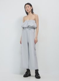 Calliope TUTA FASCIA TASCHE CARGO - Tuta jumpsuit - grigio perla