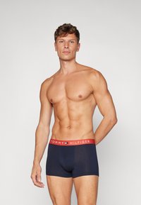 Tommy Hilfiger ORIGINAL TRUNK 3 PACK - Boxers - terra red/mid turquoise/white