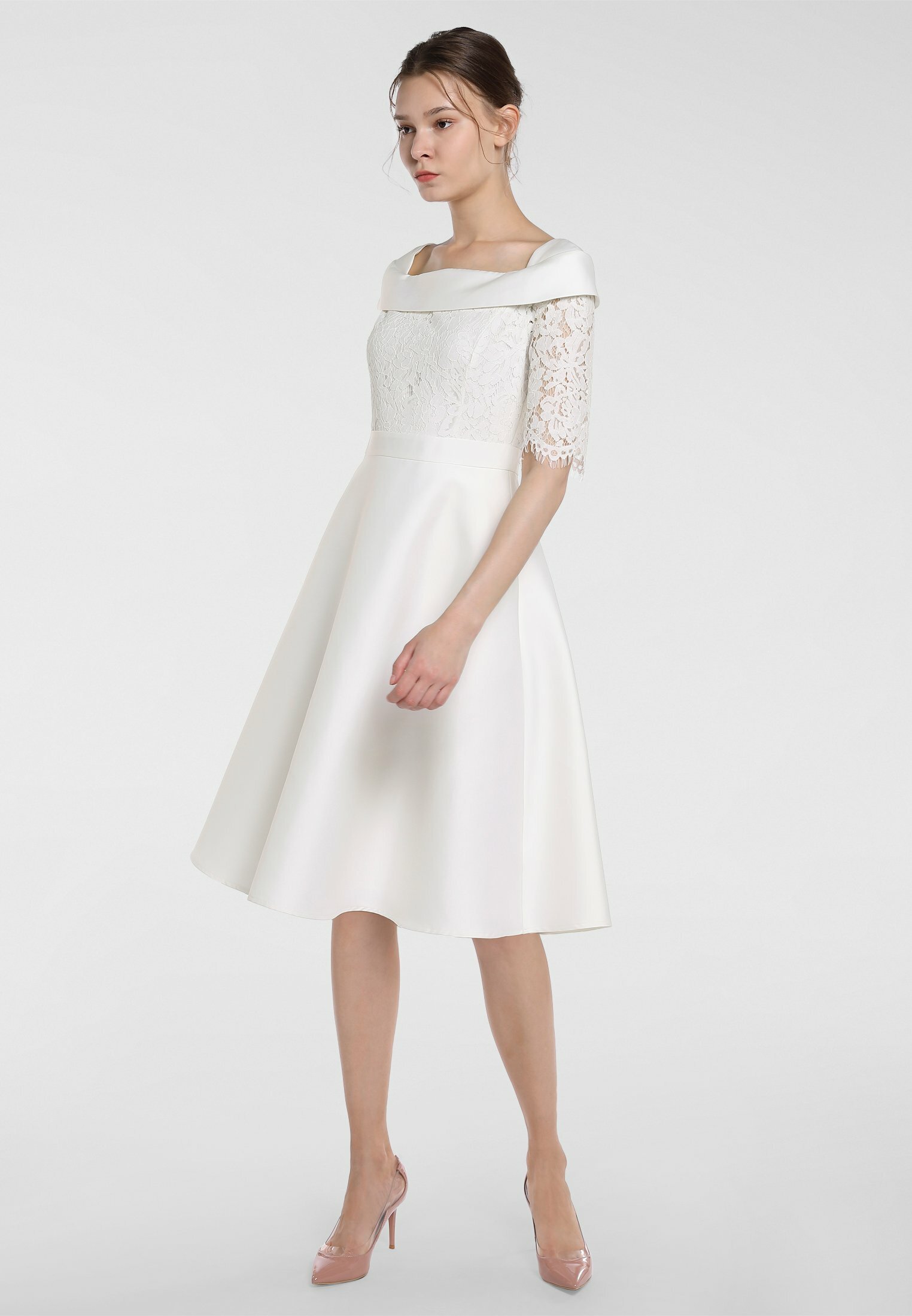 robe de soiree creme