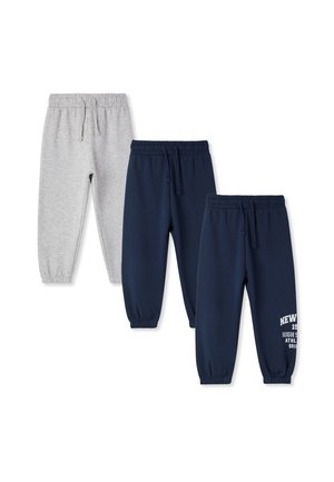 3 PACK - Pantaloni sportivi -  blu scuro  grigio chiaro