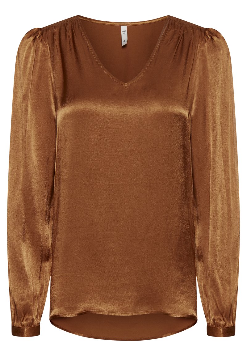 PULZ Longsleeve lichtbruin PULZ Longsleeve lichtbruin