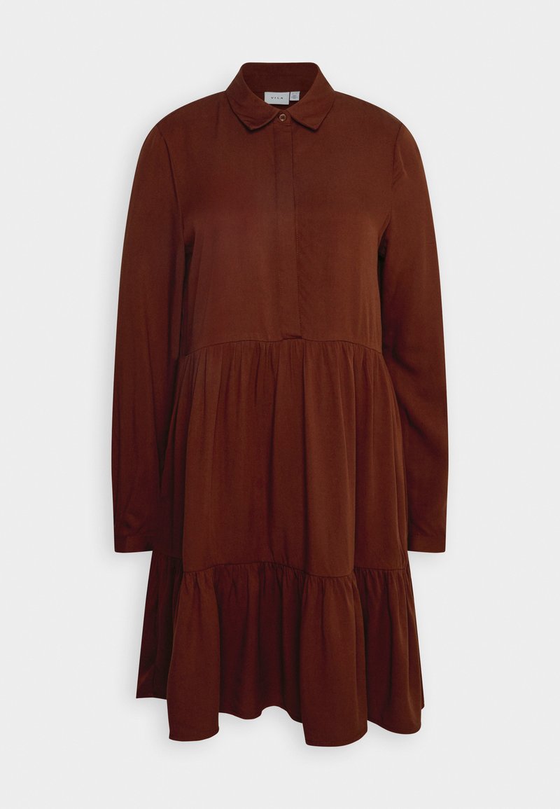 Vila Blousejurk bruin Vila Blousejurk bruin