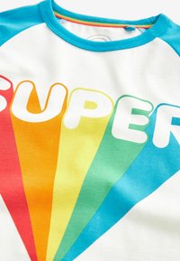 Little Bird SHORT SLEEVE RAGLAN COLOURFUL - REGULAR FIT - T-Shirt print - ecru aqua