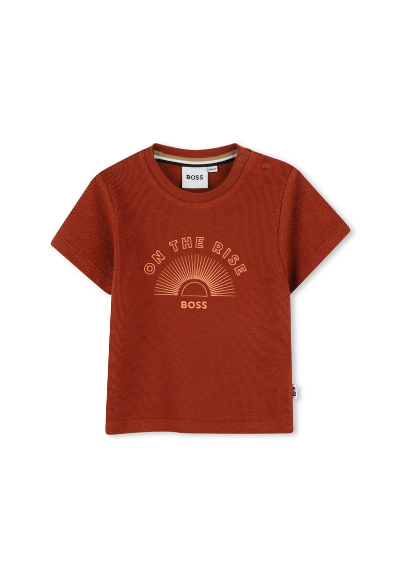 BOSS Kidswear T-shirt print bruin BOSS Kidswear T-shirt print bruin