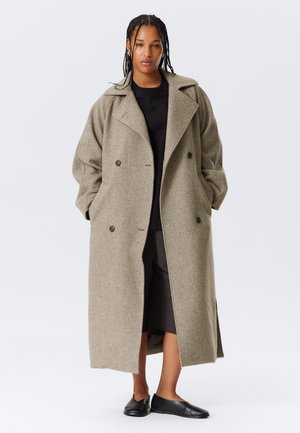 Weekday KIA COAT - Klassischer Mantel - mole diagonal