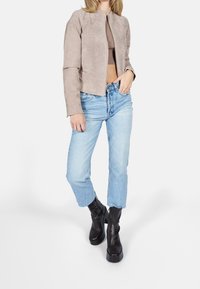 Freaky Nation Giacca di pelle - taupe