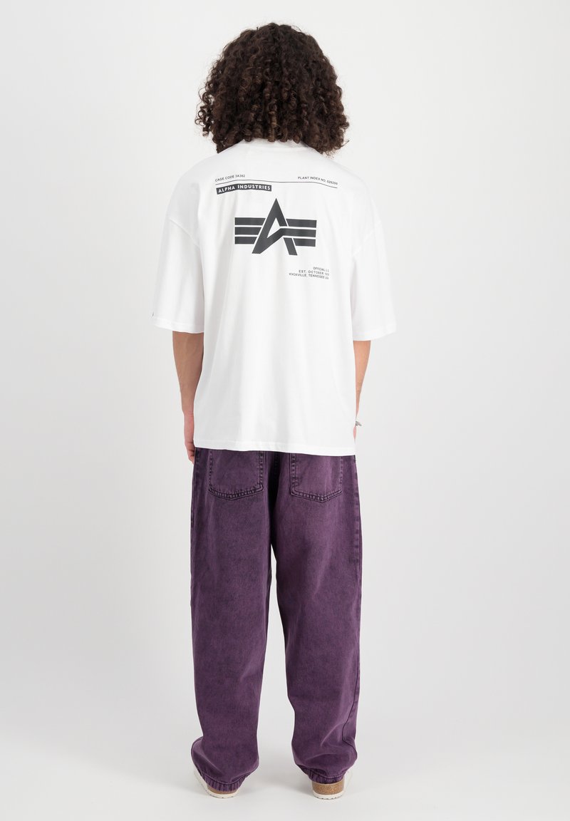 Alpha Industries LOGO - Nyomott mintás póló - white