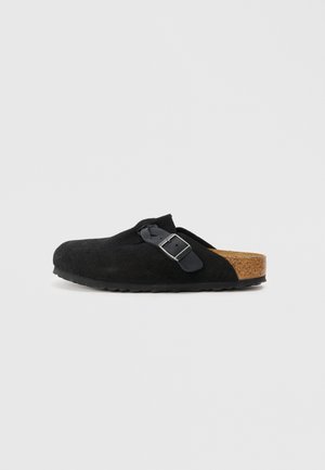 Birkenstock BOSTON BRAIDED LEOI/LEVE BLACKS - NARROW - Pantofle - schwarz