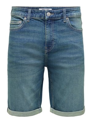 Only & Sons, Denim ONSPLY Mid rise Regular Fit - Denim shorts - light medium blue denim