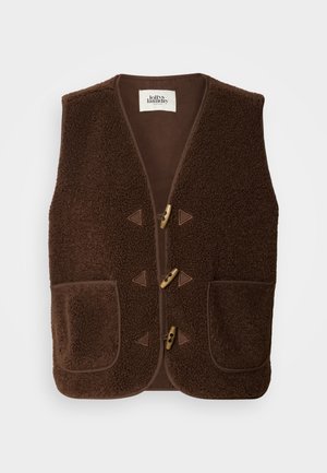 Lollys Laundry VEST - Waistcoat - dark mokka