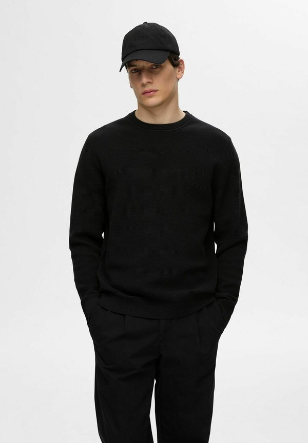 SLHROSS STRUCTURE CREW NECK - Strickpullover
