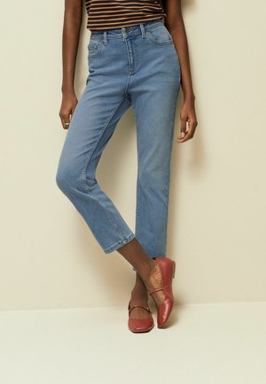 Next CROPPED - Džíny Slim Fit - mid blue