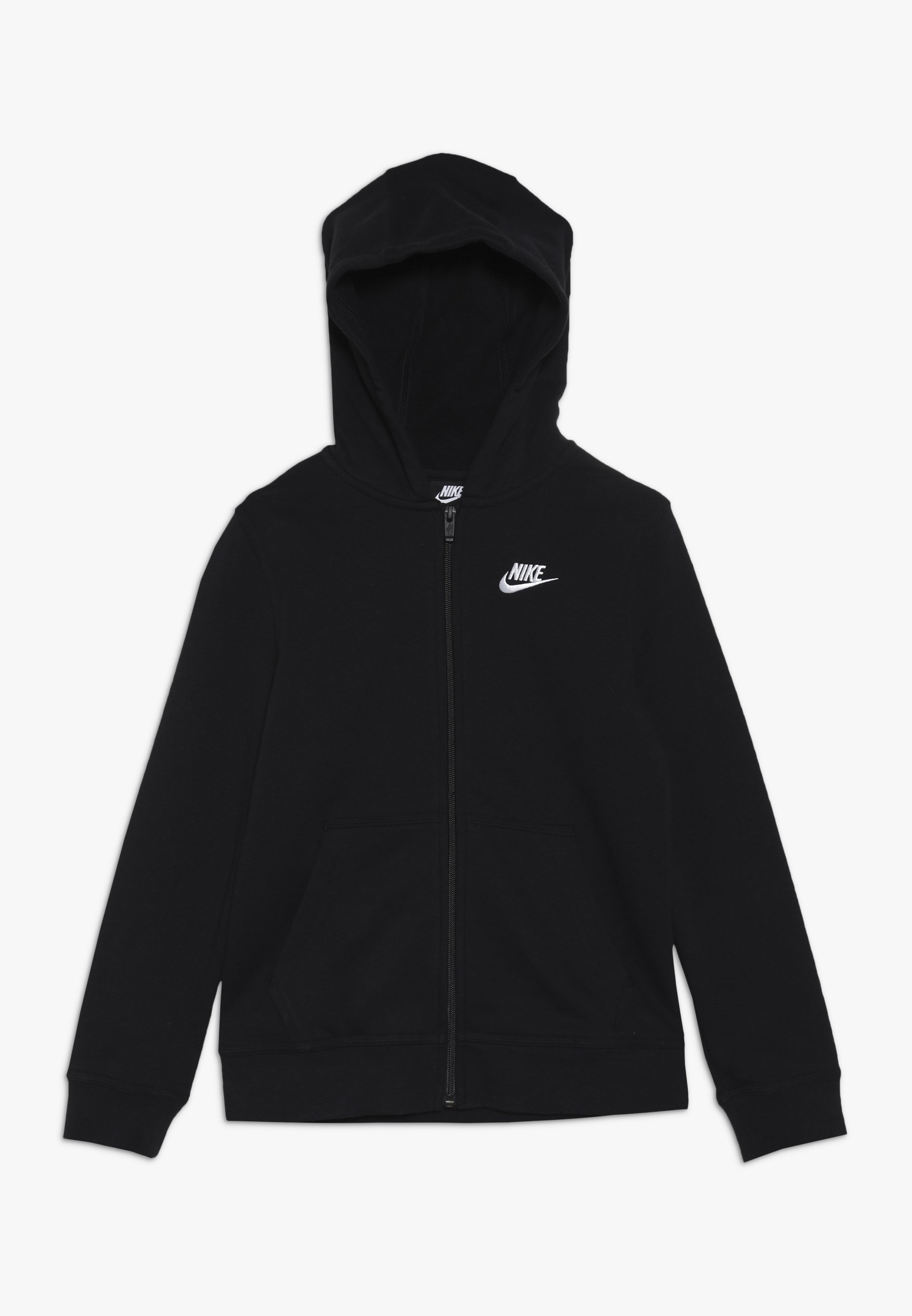 Nike CLUB - Sudadera con cremallera - black/negro -