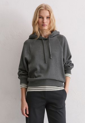 Kapuzenpullover - warm granite melange