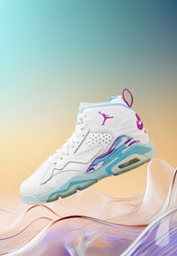 Jordan JUMPMAN MVP - Basketballsko - white/hyper violet/glacier blue/aquarius blue