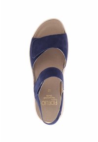 Fidelio GIULIA HALLUX - Wedge sandals - marine