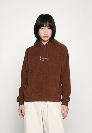 Karl Kani SMALL SIGNATURE HOODIE  - Pulóver - brown