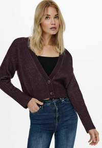 ONLY ONLMACADAMIA L/S CARDIGAN BF KNT - Vesta na kopčanje - winetasting