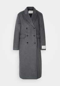 DOUBLE BREASTED TAILORED COAT - Palton clasic - grey melange