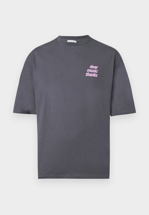 YOURTURN, OVERSIZED FIT - Tricou basic - anthracite