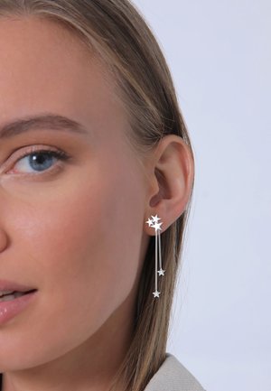 Elli SPARKLING STAR ASTRO - MIT KRISTALLEN VON SWAROVSKI® - Ohrringe - silberfarben