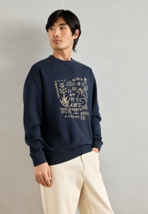 ARTWORK RELAXED FIT - Sweatshirt - dark blue