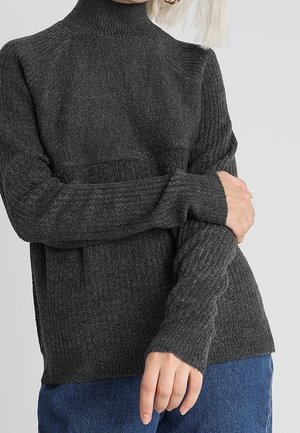 Jersey de punto - mottled dark grey