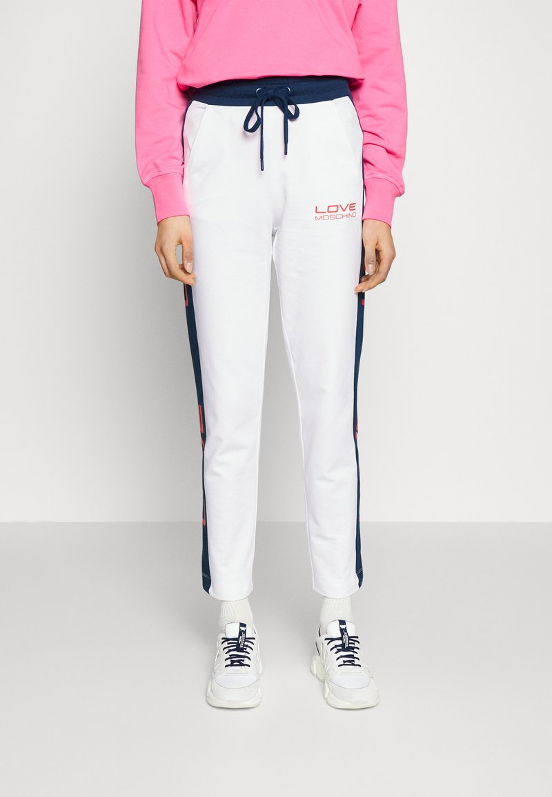 Love Moschino Spodnie treningowe/biały Zalando.pl