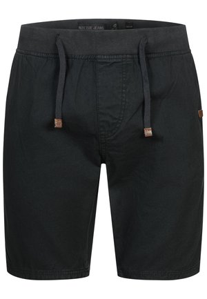 Sorte casual shorts med elastisk linning og snøre, forlommer og subtile syningsdetaljer.