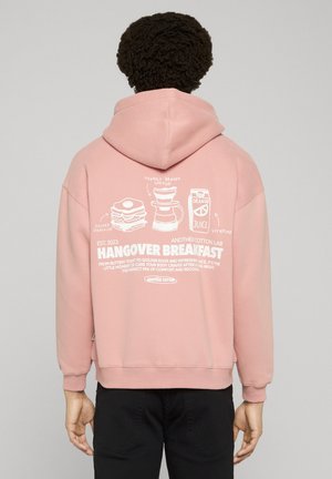 HANGOVER BREAKFAST - Felpa con zip - dusty pink