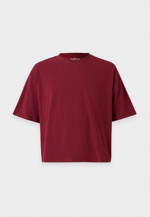 YOURTURN, UNISEX SQUARE CROP FIT - T-Shirt basic - dark red