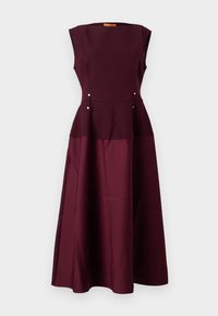 SLEEVELESS BOAT NECK MIDI DRESS - Cocktailkjole - aubergine