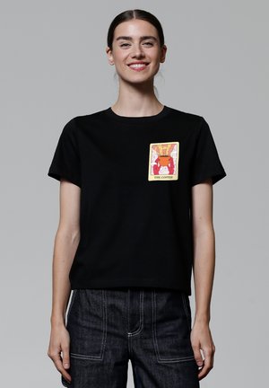 TAROT THE COFFEE - T-shirt imprimé - black