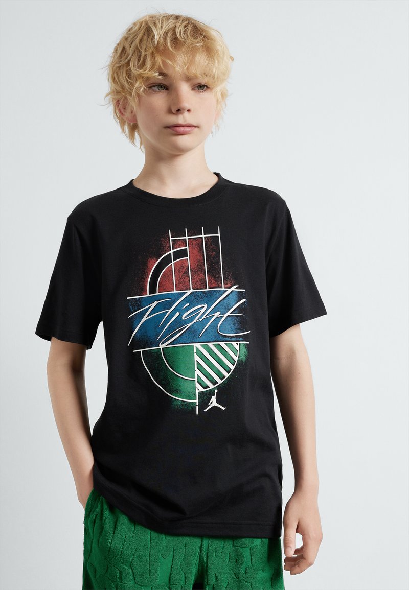 Jordan - PLAYGROUND TEE UNISEX - Triko s potiskem - black, Zvětšit