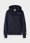 ICONS FULL ZIP HOODIE SMALL LOGO - Majica s kapuljačom i patentnim zatvaračem - dark blue