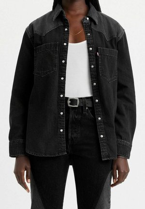 Overhemdblouse - black denim