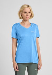Jack Wolfskin CROSSTRAIL  - T-shirt basic - mid blue
