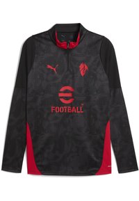 ACM TRAINING 1/4 ZIP TOP - Majica z dolgimi rokavi - black-for all time red