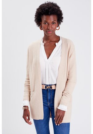 LANGEN ÄRMELN - Gilet - sable