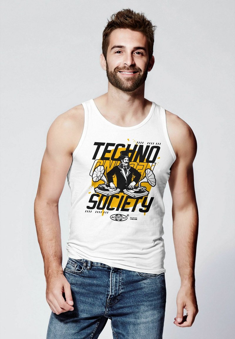Produktbild von In Techno We Trust Techno Musik Electro Music Raver Tank Top
