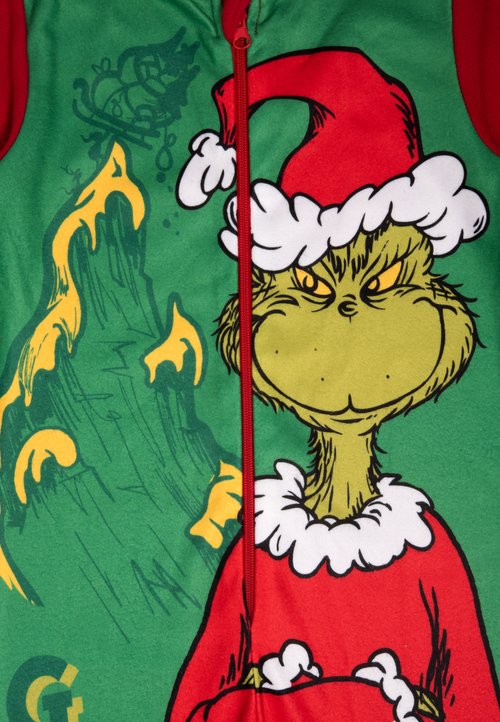 Kid The Grinch One Piece Pajamas Size 4-16 Union Suit Boy Girl Christmas Costume - Foto 2