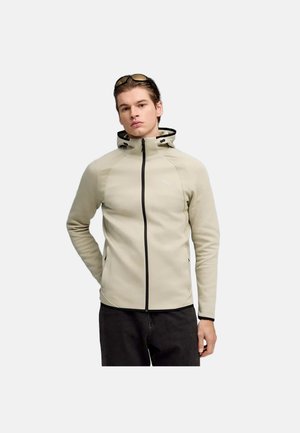 EVOSTRIPE FZ HOODIE DK - Giacca sportiva - pebble gray
