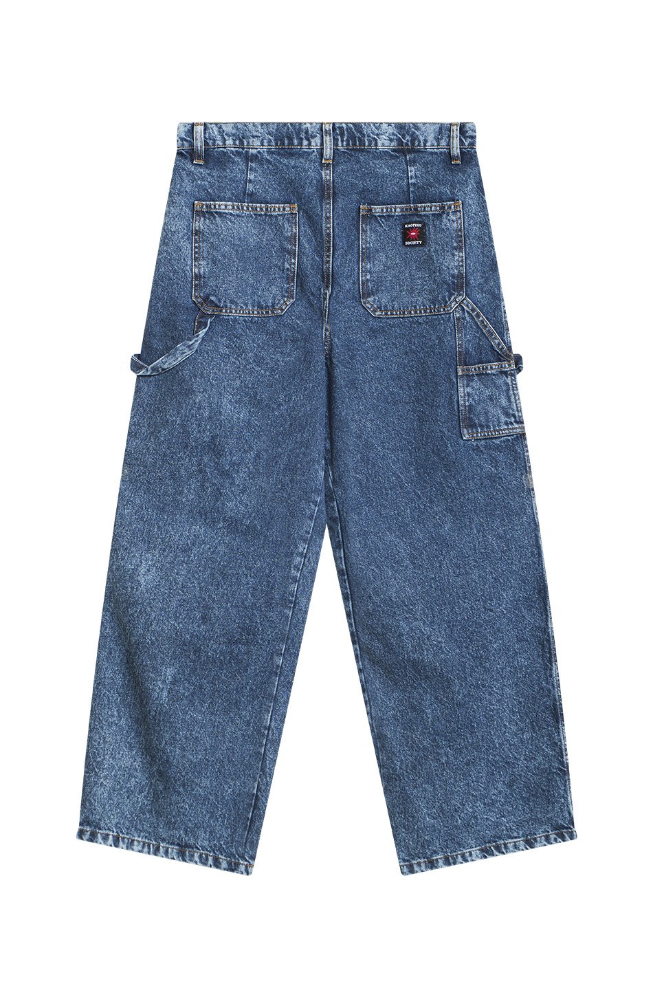 Kaotiko PANT CARPENTER TRICKY LOVE UNISEX - Jeans baggy - denim